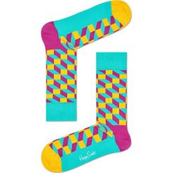 Happy Socks - Skarpetki Filled Optic. Szare skarpety damskie Happy Socks, z bawełny. W wyprzedaży za 29.90 zł.
