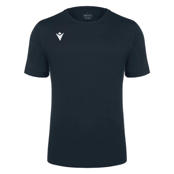Koszulka Macron Boost Eco x5. Niebieskie koszulki sportowe męskie Macron, s, bez wzorów, z bawełny, bez kołnierzyka, bez ramiączek, do piłki nożnej. Za 316.90 zł.