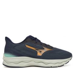 Buty do biegania Mizuno. Szare buty sportowe męskie Mizuno, bez zapięcia, do biegania, mizuno wave. Za 559.99 zł.