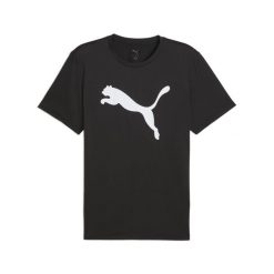 Męska jednokolorowa koszulka TAD ESSENTIALS z logo Cat PUMA. Czarne buty sportowe męskie Puma, l, bez wzorów, bez kołnierzyka, bez ramiączek, na fitness i siłownię. Za 109.00 zł.