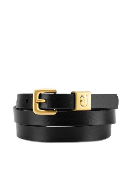 Gino Rossi Pasek Damski BLYL24002-3 Czarny. Czarne paski damskie Gino Rossi, bez wzorów, ze skóry. Za 99.99 zł.