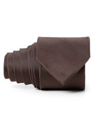 Andrew James jedwabny krawat Mężczyźni Jedwab (100%) brązowy, ONE SIZE. Brązowe krawaty i muchy Andrew James, do pracy, bez wzorów, z jedwabiu, biznesowe. Za 179.95 zł.