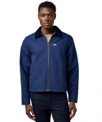 MESKA KURTKA WRANGLER UTILITY JACKET NAVY 112371573, S. Niebieskie kurtki męskie Wrangler, na jesień, l, bez wzorów, z bawełny, eleganckie, bez kaptura. Za 299.99 zł.