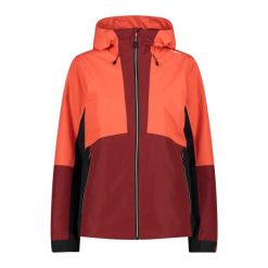 Kurtka przeciwdeszczowa z odpinanym kapturem damska CMP. Brązowe kurtki damskie CMP, bez wzorów. Za 545.15 zł.