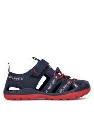 Beverly Hills Polo Club Sandały CP81-26010 Granatowy. Niebieskie sandały chłopięce Beverly Hills Polo Club, z materiału, bez zapięcia. Za 119.99 zł.