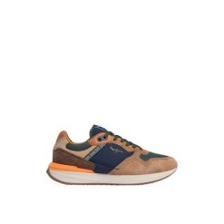 Sneakersy Pepe Jeans Buster Pro. Brązowe buty sportowe męskie Pepe Jeans, z jeansu, bez zapięcia. W wyprzedaży za 365.50 zł.
