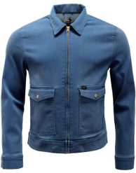LEE ZIP JACKET MĘSKA KURTKA JEANSOWA BB FINISH L89DCGBB. Kurtki męskie Lee, l, bez wzorów, z jeansu, bez kaptura. Za 199.99 zł.