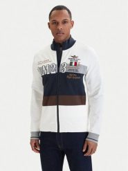 Aeronautica Militare Bluza 261FE2095UF00674 Biały Regular Fit. Białe bluzy męskie Aeronautica Militare, l, bez wzorów, z bawełny, bez kaptura. Za 799.99 zł.