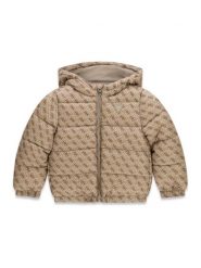 Guess Kurtka zimowa N6YL03 W2661 Beżowy Regular Fit. Brązowe kurtki i płaszcze dla chłopców Guess, na zimę, z aplikacjami, z syntetyku, bez kaptura. Za 344.99 zł.