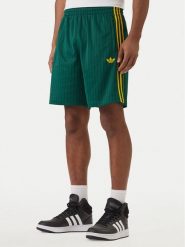 Adidas Szorty sportowe Firebird Engineered Stripes KS5504 Zielony Regular Fit. Zielone krótkie spodenki sportowe męskie Adidas, m, bez wzorów, z syntetyku. Za 209.99 zł.