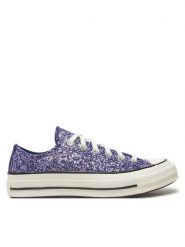 Converse Trampki Chuck 70 Glitter A11134C Granatowy. Niebieskie trampki i tenisówki damskie Converse, bez wzorów, z materiału, bez zapięcia. Za 309.99 zł.