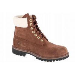 Męskie Wodoodporne Buty Skórzane Premium. Brązowe trekkingi męskie Timberland, trekkingowe. Za 856.99 zł.