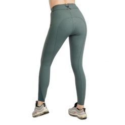 Spodnie do jazdy konnej full grip z kieszeniami na telefony damskie Montar Megan. Niebieskie spodnie materiałowe damskie MONTAR, bez wzorów, do jazdy konnej. Za 562.50 zł.