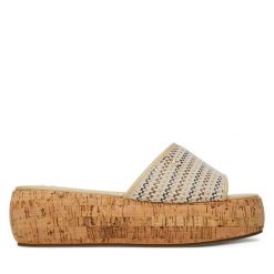 Klapki Roxy. Brązowe klapki damskie Roxy, bez wzorów, bez obcasa. Za 111.99 zł.