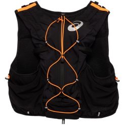 Plecak sportowo-turystyczny dla dorosłych Fujitrail Hydration Vest 7L. Czarne plecaki damskie Asics, bez wzorów, sportowe. Za 499.99 zł.