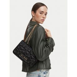 Torebka LOVE MOSCHINO. Czarne torebki do ręki damskie Love Moschino, bez wzorów, wizytowe, bez dodatków. Za 949.99 zł.