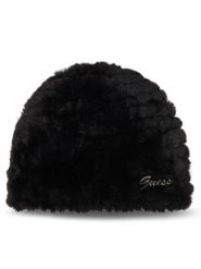 Guess Czapka W4BZ40 WGU30 Czarny. Czarne czapki i kapelusze damskie Guess, na zimę, z aplikacjami, z poliesteru. Za 214.99 zł.