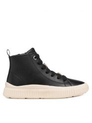 Geox Sneakersy J Laquinny Girl J66M3A 000BC C9999 S Czarny. Czarne buty sportowe dziewczęce Geox, bez wzorów, ze skóry, bez zapięcia. Za 269.99 zł.