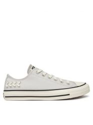 Converse Trampki Chuck Taylor All Star Crafted Laces A12579C Szary. Szare trampki i tenisówki damskie Converse, bez wzorów, z materiału, retro, bez zapięcia. Za 209.99 zł.