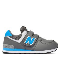 Sneakersy New Balance. Szare trampki i tenisówki chłopięce New Balance, bez wzorów, bez zapięcia. Za 299.99 zł.