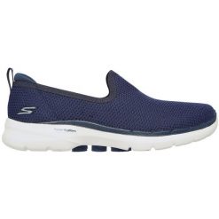 Buty sportowe damskie Skechers Go Walk 6 Clear Vi. Niebieskie obuwie sportowe damskie Skechers, bez wzorów, z materiału. Za 390.00 zł.
