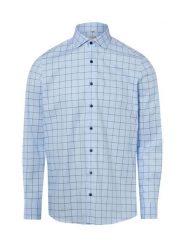 Olymp Level Five Koszula Mężczyźni Slim Fit Bawełna niebieski, 41. Niebieskie koszule męskie Olymp Level Five, m, bez wzorów, z bawełny, eleganckie, bez kołnierzyka, bez ramiączek. Za 329.95 zł.