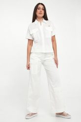 Spodnie damskie lniane AERONAUTICA MILITARE. Legginsy damskie Aeronautica Militare, bez wzorów. Za 719.00 zł.