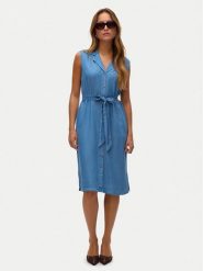 Vero Moda Sukienka letnia Bree 10304888 Niebieski Regular Fit. Niebieskie sukienki damskie Vero Moda, na lato, s, bez wzorów, z lyocellu, bez kołnierzyka, bez ramiączek. Za 179.99 zł.