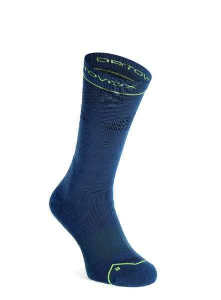Skarpety merino Ortovox Alpine Pro Comp Mid Socks. Niebieskie skarpety męskie ORTOVOX, bez wzorów, z materiału. Za 125.39 zł.