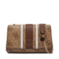 Torebka Guess. Brązowe torebki do ręki damskie Guess, z aplikacjami, klasyczne, bez dodatków. Za 569.99 zł.