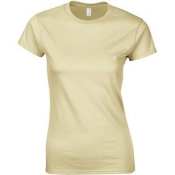 Koszulka Damska Krótki Rękaw Soft Style. Fioletowe koszulki sportowe damskie Gildan, s, bez wzorów, sportowe, bez kołnierzyka. Za 46.99 zł.