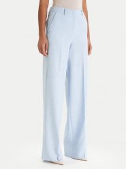 Marella Spodnie materiałowe Giunchi 2613131101 Błękitny Straight Fit. Niebieskie spodnie materiałowe damskie Marella, bez wzorów, z materiału. Za 719.99 zł.