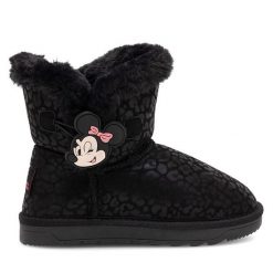 Śniegowce Mickey&Friends. Czarne śniegowce dziewczęce Mickey&Friends, bez zapięcia. Za 64.99 zł.