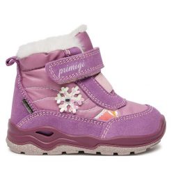 Śniegowce Primigi. Fioletowe śniegowce dziewczęce Primigi, z gore-texu, bez zapięcia. Za 349.99 zł.