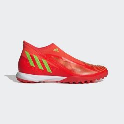 Buty piłkarskie adidas Predator Edge.3 LL TF. Czarne obuwie sportowe damskie Adidas, bez wzorów, do piłki nożnej. Za 199.00 zł.