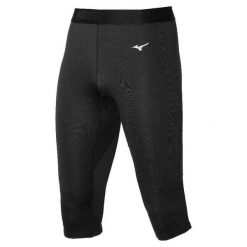 Damskie legginsy 3/4 Mizuno Breath Thermo Mid Weight. Czarne legginsy damskie Mizuno, bez wzorów. Za 310.50 zł.