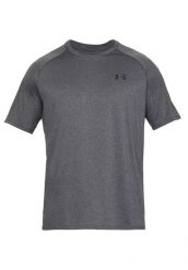 Koszulka z krótkim rękawem Męska Under Armour Tech™ 2.0 Szary. Czarne koszulki sportowe męskie Under Armour, l, bez wzorów, z materiału, bez kołnierzyka, bez ramiączek, na fitness i siłownię. Za 154.40 zł.