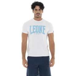 Koszulka męska z krótkim rękawem Summer Vibes. Białe buty sportowe męskie LEONE 1947 APPAREL, m, bez wzorów, z bawełny, bez kołnierzyka, bez ramiączek, na fitness i siłownię. W wyprzedaży za 82.10 zł.