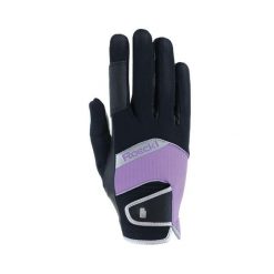 Rękawice jeździeckie Roeckl Millero. Czarne rękawiczki dziecięce Roeckl, bez wzorów. Za 292.00 zł.