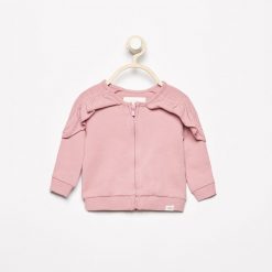 Bluza z falbaną - Różowy. Bluzy dla niemowląt Reserved. W wyprzedaży za 19.99 zł.