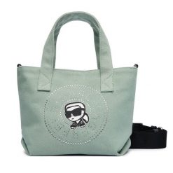 Torebka KARL LAGERFELD. Zielone torebki do ręki damskie KARL LAGERFELD, bez wzorów, klasyczne, bez dodatków. Za 339.99 zł.