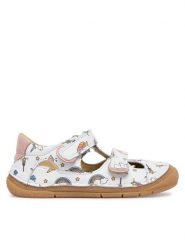 Froddo Sandały Paix Up Double G2150208-9 S Biały. Białe sandały dziewczęce Froddo, ze skóry, bez zapięcia. Za 359.99 zł.