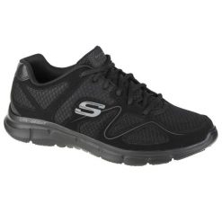 Męskie VERSE FLASH POINT Sneakersy Czarny. Czarne buty sportowe męskie Skechers, z materiału, bez zapięcia. Za 229.99 zł.
