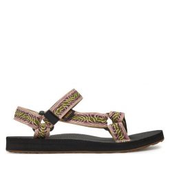 Sandały Teva. Zielone obuwie sportowe damskie Teva, bez wzorów, trekkingowe. Za 259.99 zł.