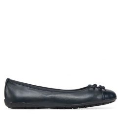 Baleriny Caprice. Niebieskie baleriny damskie Caprice, bez wzorów, bez obcasa. Za 219.99 zł.