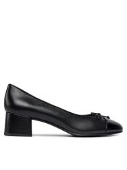Tory Burch Czółenka Cap-Toe Pump 45Mm 154517 Czarny. Czarne czółenka damskie Tory Burch, bez wzorów, ze skóry, bez obcasa, bez zapięcia. Za 1,269.00 zł.