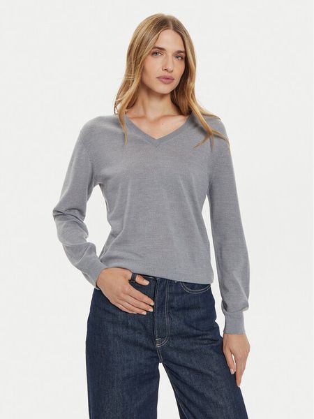 United Colors Of Benetton Sweter 11AHD401L Szary Regular Fit. Szare swetry damskie United Colors Of Benetton, l, bez wzorów, z wełny, bez kołnierzyka, bez ramiączek, bez kaptura. Za 359.99 zł.