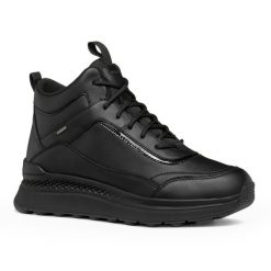 Buty damskie Geox Spherica™ Actif X2 ABX. Czarne obuwie sportowe damskie Geox, bez wzorów, trekkingowe. Za 579.99 zł.