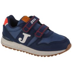 Buty sportowe Sneakersy chłopięce, 200 Jr 22 J200W. Niebieskie trampki i tenisówki chłopięce Joma, bez wzorów, z materiału, sportowe, przed kostkę, bez zapięcia. Za 89.99 zł.