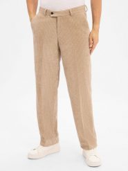 Finshley & Harding London Spodnie - Ben Mężczyźni Comfort Fit Sztruks beżowy, 98. Brązowe eleganckie spodnie męskie Finshley & Harding London, m, bez wzorów, ze sztruksu. Za 449.95 zł.